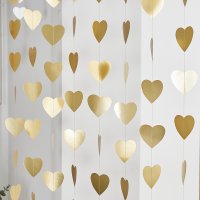 Gold Heart Backdrop 20m