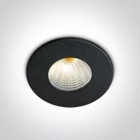 ONE Light 1W/2W LED Black recessed downlight IP20 | LV1202.0571