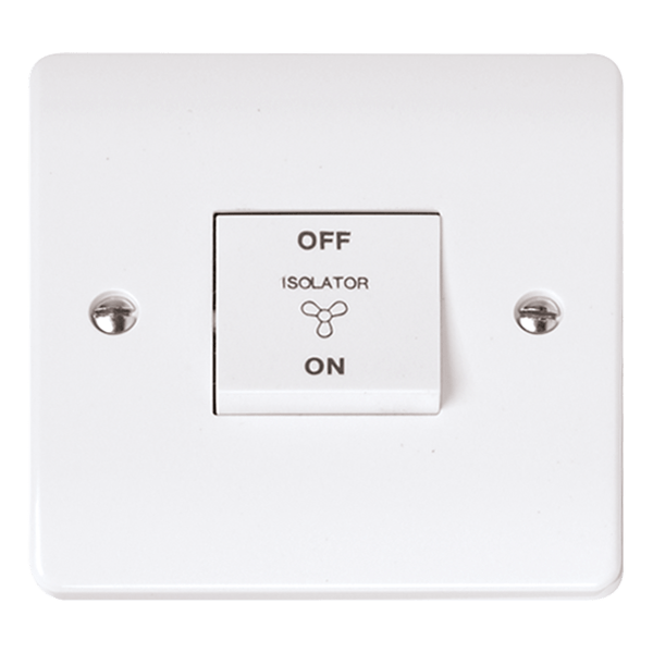 Click Mode 3 Pole Fan Isolator Switch White CMA020