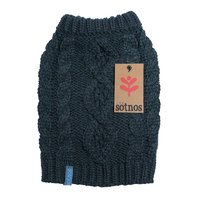 Sotnos Chunky Cable Knit Sweater - Large Grey x 1