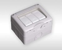 Evolec 3G 2W 10a IP55 Weatherproof Switch