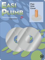 Easi Plumb 2 Pce 1/2" Chrome Pipe Hole Trims