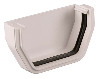 114mm Squarestyle External Stopend Arctic White