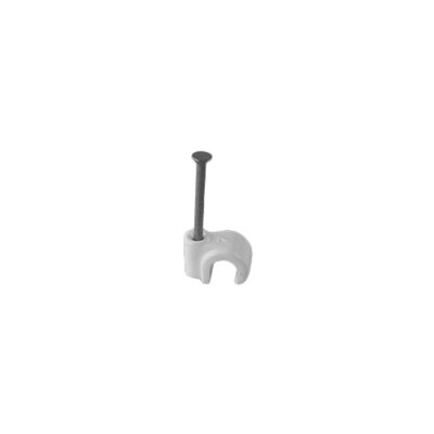 Masonry Nail Pipe Clip White 22mm