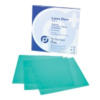 Perfection Plus Rubber Dam Green 6x6" - 36pk Heavy - DMI Dental Consumables Ireland - Next Day Delivery