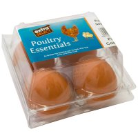 Extra Select Brown Rubber Poultry Eggs 4pk