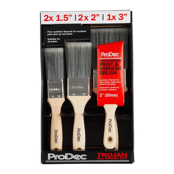 Prodec Trojan 6 Piece Paint Brush Set