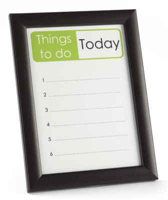 Wipeable Reminder Board