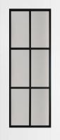 6 LITE LUXURY LAMINATE WHITE OPAL LAMINATED. DOOR SIZE: 78X28