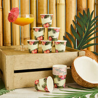 Tropical Paper Shot Cups - Pack of 8