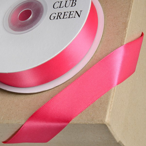 Double Sided Satin Ribbon Fuchsia - 3mm x 25m
