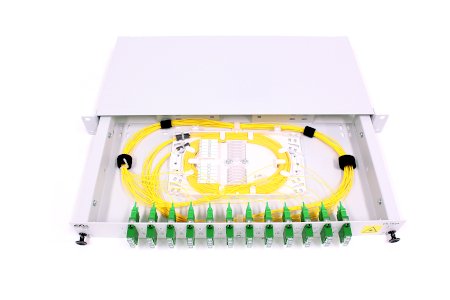 ODF 19" 1U 24xSC/APC 8&deg; (12xSC/APC8&deg; DX) SM fully loaded (OS2
