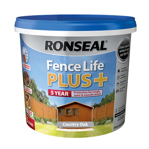 Ronseal Fence Life Plus - Country Oak 5L