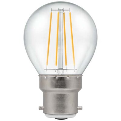 LED ROUND FILAMENT 5W DIM 2700K BC CLR