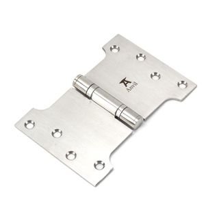49568 - Satin SS 4 Inch x 4 Inch x 6 Inch Parliament Hinge (Pair)