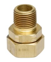Gastite Dn25 - Straight Fitting Assembly - Brass - 1" Male Bspt