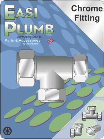 Easi Plumb 3/4" x 1/2" x 1/2" Unequal Compression Tee 318 CP
