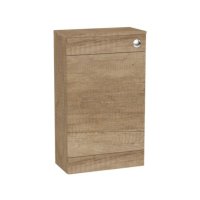 Tucker French Chiltern 500mm Square Edge Back To Wall WC Unit Nebraska Oak