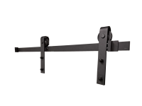 1.5m Barn Track Black Includes Soft Close And Flush Handles