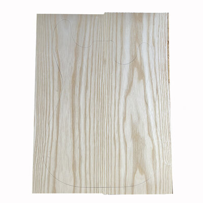 Solid guitar body block Ash