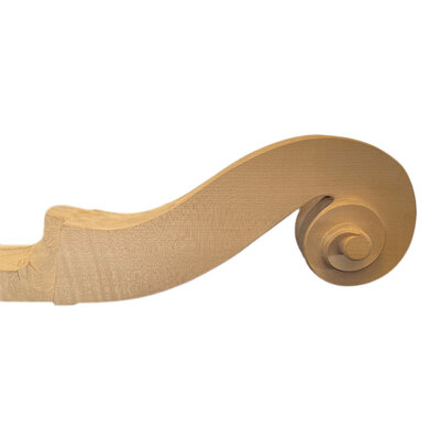 Double bass neck block, pre-shaped