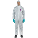 Ansell Microgard 1500 Coverall, White with Hood, Model 138