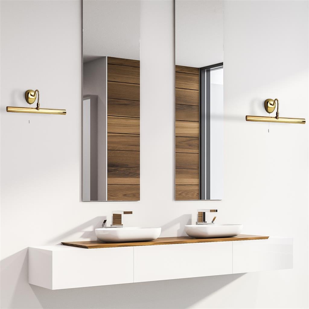 Searchlight Malaga Picture Light - Polished Brass Metal