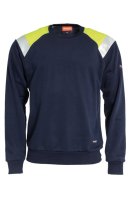 Tranemo Flame retardant Hi-Vis sweatshirt Yellow/Navy  