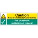 Noise level 80dB(A) & 85DB(A) ear protectors available on reques