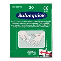 Salvequick Wound Cleanser Refill (0,9% NaCl, Sterile), 20 Wipes