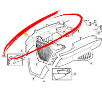 GGP / STIGA - R/H SIDE BONNET COVER [GREY]