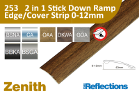 253 2-in-1 Stick Down Ramp Edge/Cover Strip 0-12mm