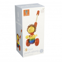 Boxed Push Along Lion.