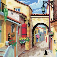 A Quiet Street - Large Paint By Numbers