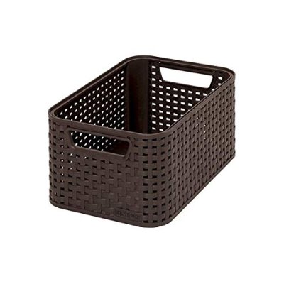 Curver Rattan Storage Box - Brown (M)