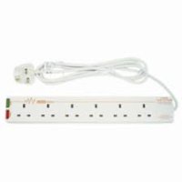 6G Surge Protected Socket With 2Mtr Extension Lead