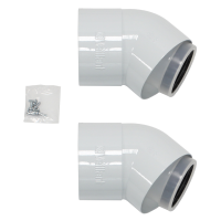 VAILLANT ECOTEC 45" ELBOW (PR) (125mm) 30321
