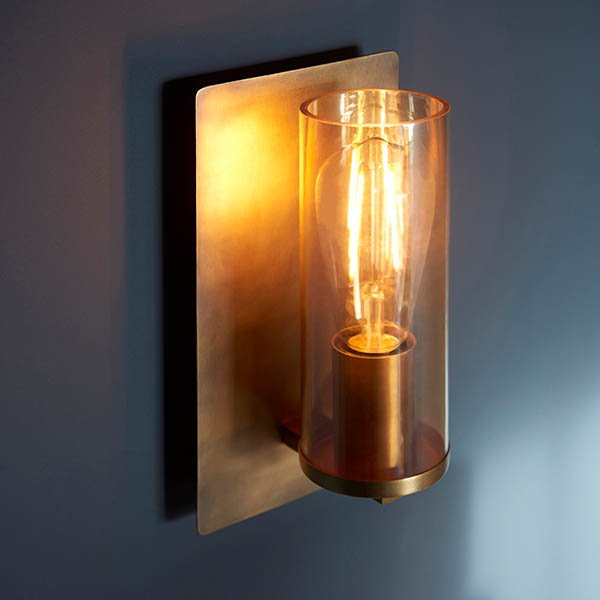 Endon Antique Brass Patina Wall Light