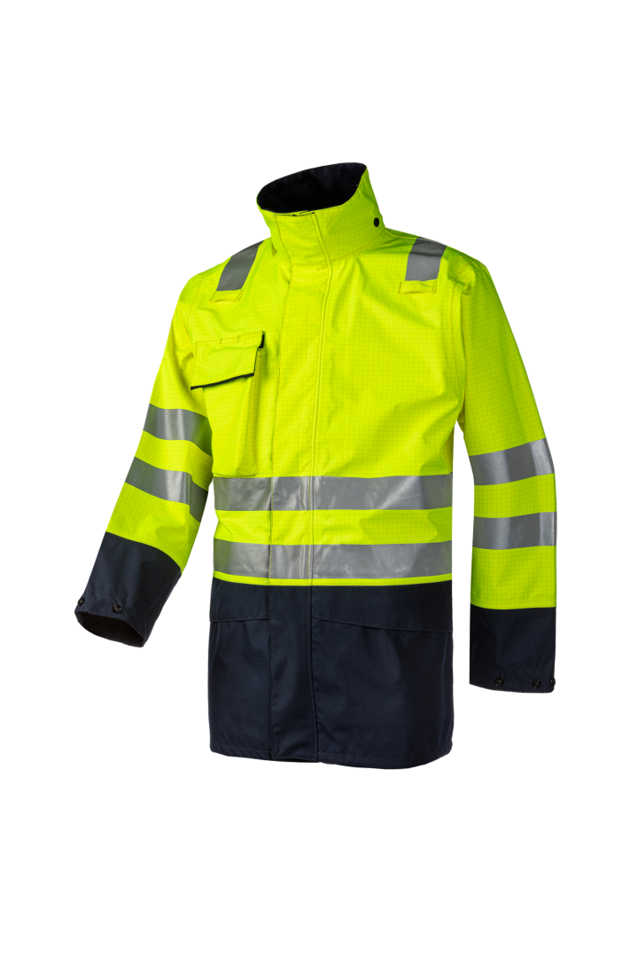 SIOEN KALDVIK HI VIS RAIN JACKET WITH ARC PROTECTION