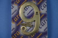 Number 6 or 9 Brass Numeral