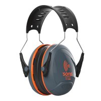 SONIC COMPACT EAR DEFENDERS WITH OVER MOULDED HEADBAND SNR 32