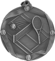 60mm Tennis Medallion (Antique Silver)