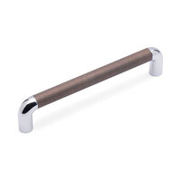 Knurled Handle 160mm Antique Copper / Chrome