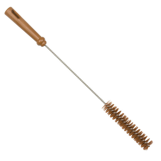 Bottle Brush PBT Bristle, 30mmØ, 500mm Polygrip Handle, Brown Klipspringer