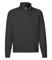 FRUIT OF THE LOOM PREMIUM ZIP NECK SWEATSHIRT