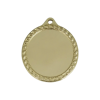 32mm Medal with Wreath Surround (Gold)