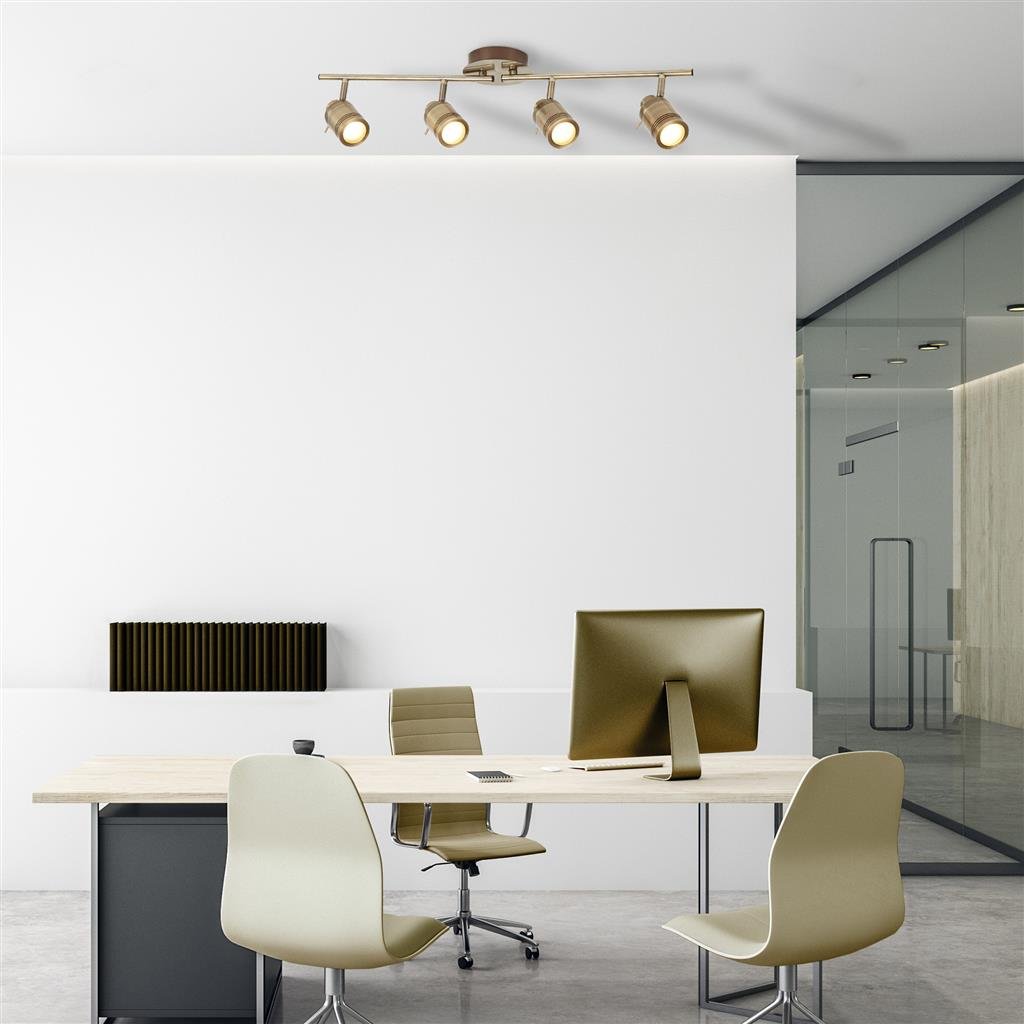 Searchlight Samson Stainless Steel Bathroom 4 Spotlight