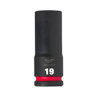 Milwaukee, Shockwave&trade; Impact Duty Impact Socket, 1/2", 19mm, 78mm Length