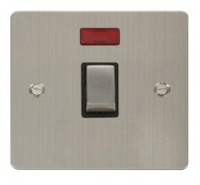 20A D/P SWITCH/NEON FLAT SCREWED