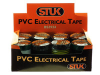 STUK PVC ELECTRICAL TAPE 19 MM X 20 MTR ASSORTED